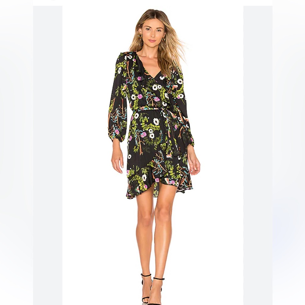 Cynthia Rowley Silk Wrap Dress- size XS